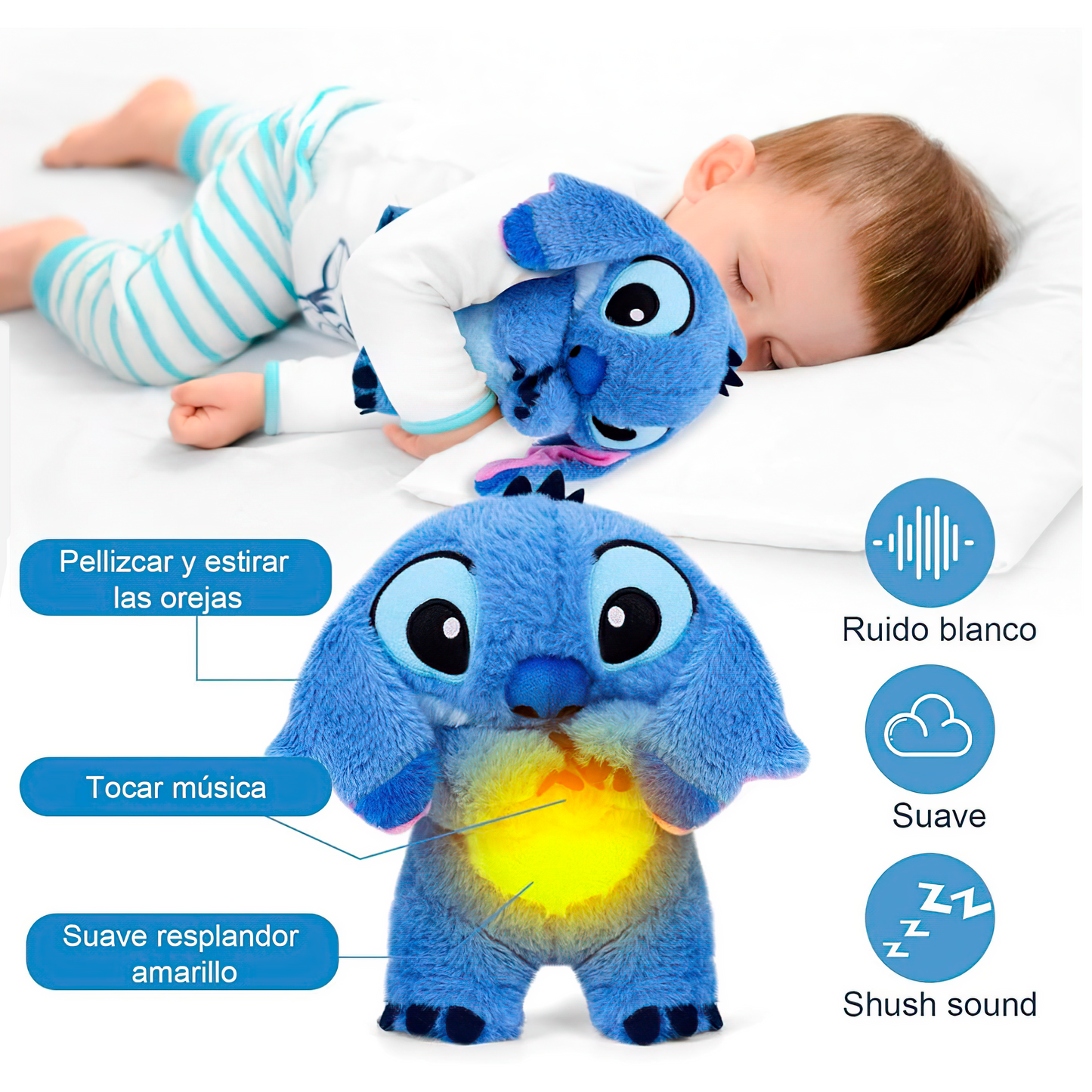 Peluche que respira para aliviar el estrés